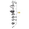 STIGA Styresfäste SBC226 JD, SB26 JD, 118803209/1 - 1