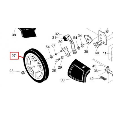 Bakhjul Partner, McCulloch  P56, P53, M51-501 m.fl. 5324331-21 - 1