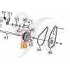 STIGA Remskiva Snow Electric 31, AS51 , ST1131 E,  118820791/0 - 3