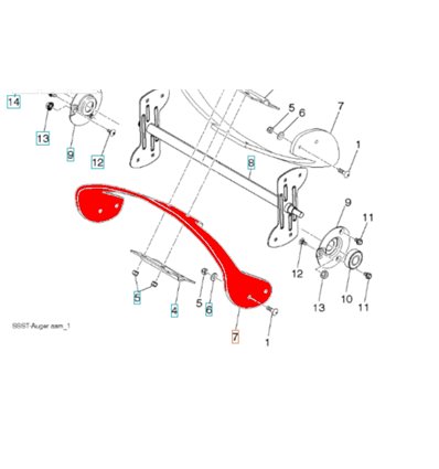 MCCULLOCH Gummiblad MSB121, Husqvarna ST121E, ST151, 5324427-59 - 1