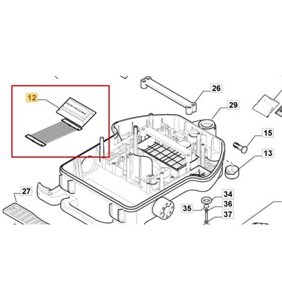 STIGA Display Autoclip 221, 223, 225, 228, 230, 112600246/1 - 1