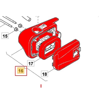 STIGA Luftfilterhållare RS100, RV100, 118550702/0 - 1