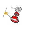 STIGA Lock och knopp till trimmerhuvud, 118804888/0 - 1