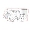 STIGA Chassi överdel Autoclip 225S, 112600371/0 - 1