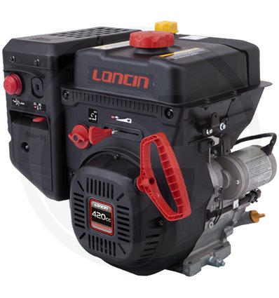 Motor snöslunga Loncin OHV 12hk,  Elstart, horisontel 25mm, LC190FDS - 1