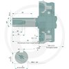 Motor snöslunga Loncin OHV 12hk,  Elstart, horisontel 25mm, LC190FDS - 9