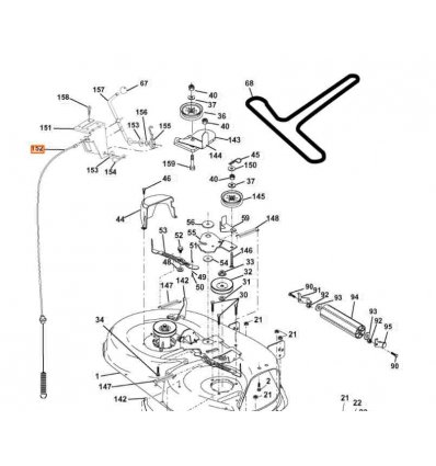 HUSQVARNA Kopplingsvajer Husqvarna, Jonsered, McCulloch 5321750-67 - 1
