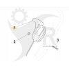 STIGA Gasreglage Multiclip 50 Honda 181007130/0 - 1