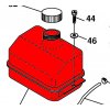 HUSQVARNA Bränsletank LTH 151, LT 2115, LT1536, 5321849-00 - 3