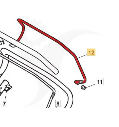 STIGA Drivhandtag Combi 53, Combi 48, 181003301/0 - 1