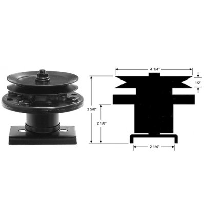 Knivspindel Husqvarna, Jonsered, 5321368-19, 5321216-58 - 1