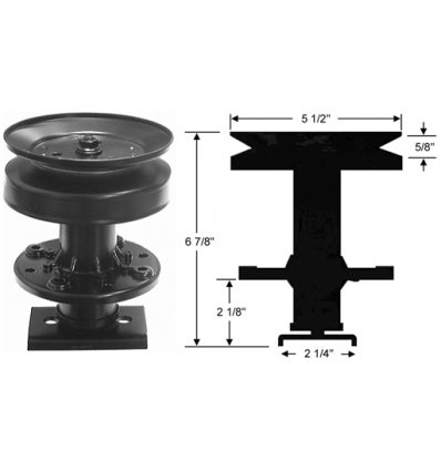 Knivspindel Husqvarna, Jonsered, 5321216-87, 5321216-76 - 1