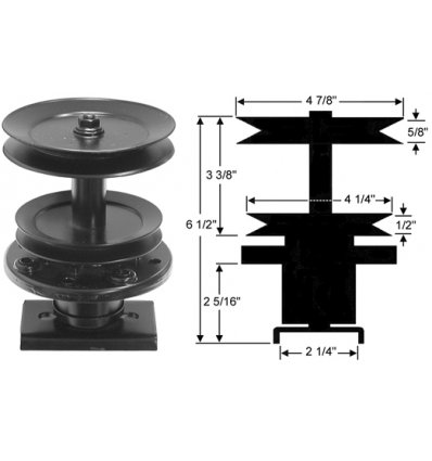 Knivspindel Husqvarna, Jonsered, 5321217-05, 5321060-41 - 1
