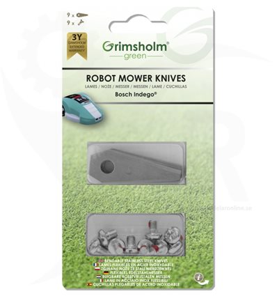 Robotknivar Bosch Indego 9-pack, F16800321 - 1