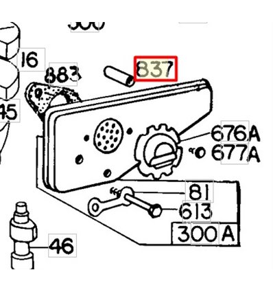 BRIGGS & STRATTON Distans ljuddämpare 222241 - 1
