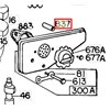 BRIGGS & STRATTON Distans ljuddämpare 222241 - 1