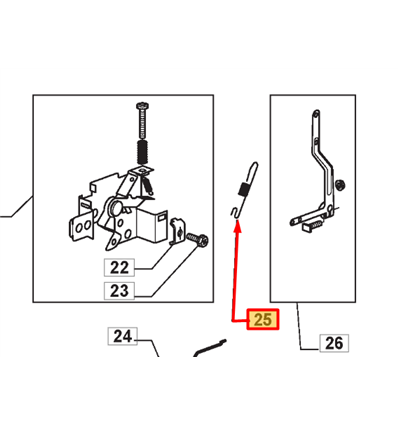 STIGA Regulatorfjäder RM45, 118550260/0 - 1