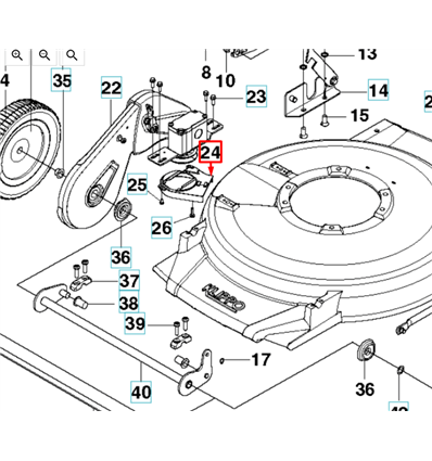 Remskydd Husqvarna WB48, Klippo Excellent SH, Pro 21 SH m.fl. 5225463-01 - 1