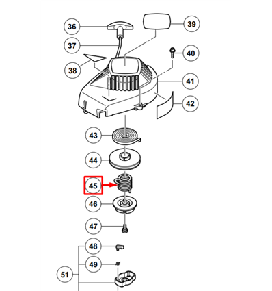 HIKOKI Fjäder CH66EB3, 6684677 - 1